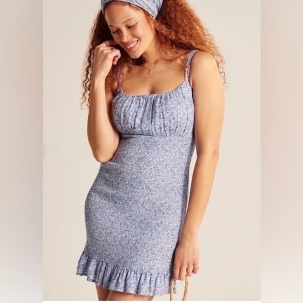 Abercrombie & Fitch Light Blue Floral Dress